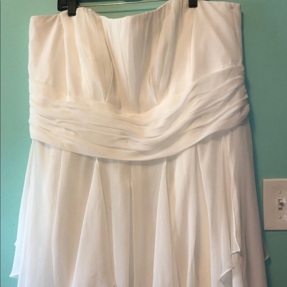 White formal dress